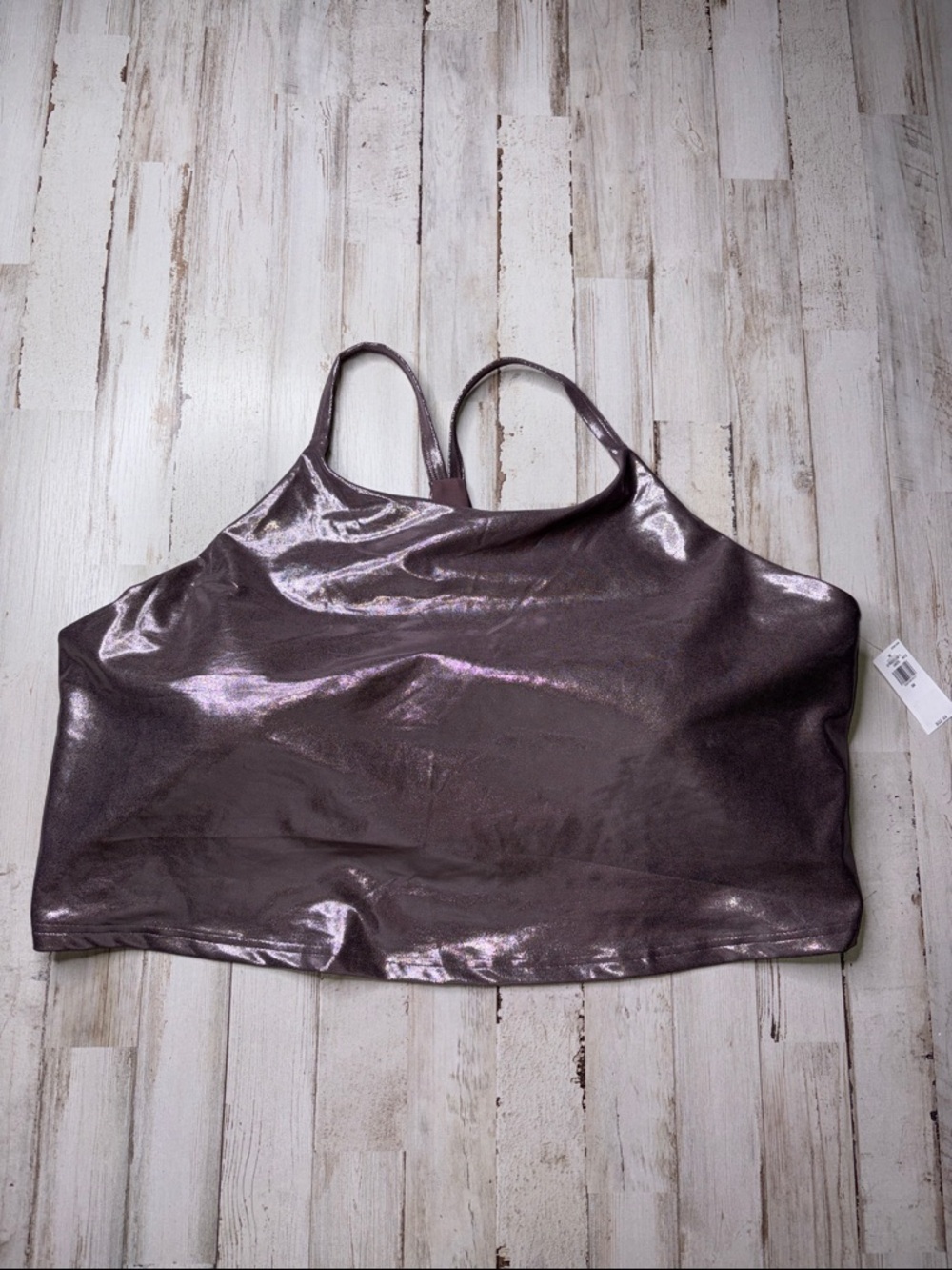 Old Navy Active Powersoft Metallic Camisole Tank Top Size 3X NWT!